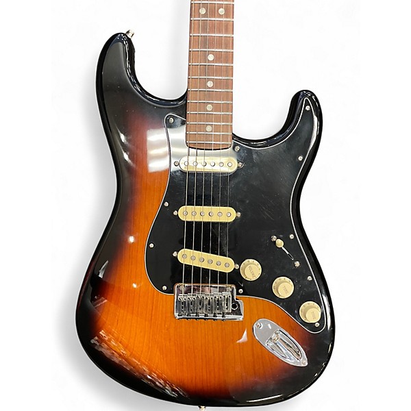Used Fender American Ultra Luxe Stratocaster 2 Tone Sunburst Solid Body Electric Guitar