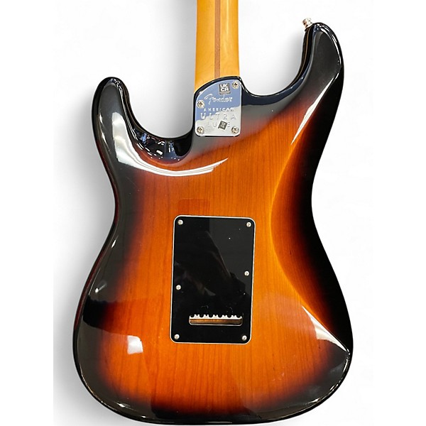 Used Fender American Ultra Luxe Stratocaster 2 Tone Sunburst Solid Body Electric Guitar