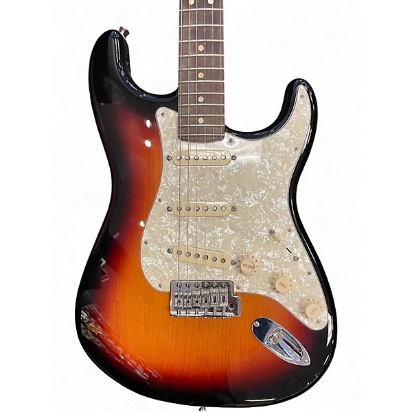 Used Fender Deluxe Roadhouse Stratocaster 3 Color Sunburst Solid Body Electric Guitar