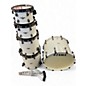 Used TAMA 5 Piece Starclassic Custom Piano White Drum Kit