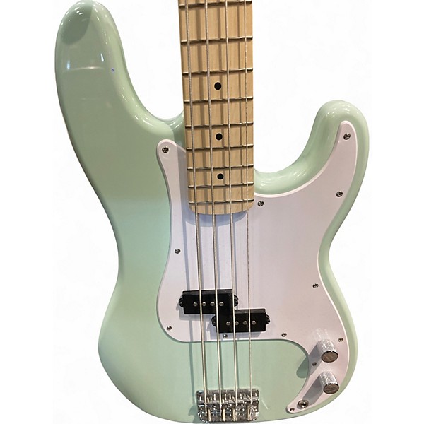 Used Squier Precision Bass Seafoam Green Electric Bass Guitar
