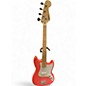 Used Squier Bronco Coral Electric Bass Guitar thumbnail