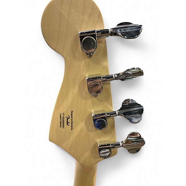 Used Squier Bronco Coral Electric Bass Guitar