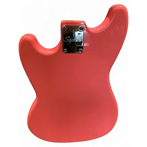 Used Squier Bronco Coral Electric Bass Guitar