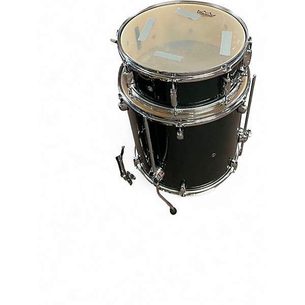 Used 1990s Mapex 6 Piece Meridian Green Drum Kit Emerald Green Drum Kit