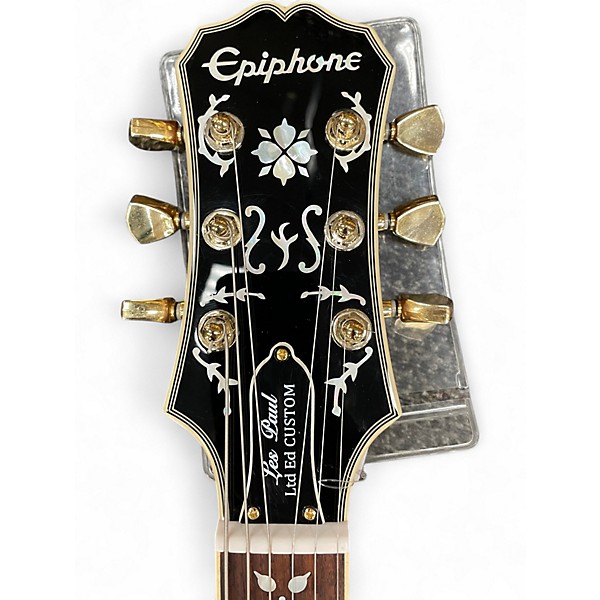 Used Epiphone Lee Malia Signature Les Paul Custom Artisan Walnut Gloss Solid Body Electric Guitar