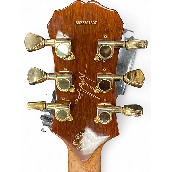 Used Epiphone Lee Malia Signature Les Paul Custom Artisan Walnut Gloss Solid Body Electric Guitar