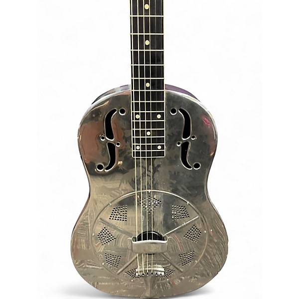 Used National Resophonic Style O Chrome Resonator Guitar