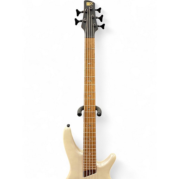 Used Ibanez Premium SR1105B Pearl White Electric Bass Guitar