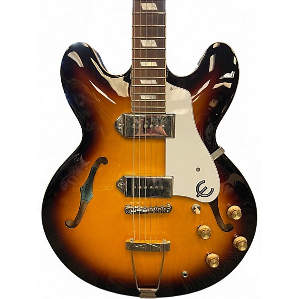 Used Epiphone Casino Sunburst Hollow Body Electric Guitar