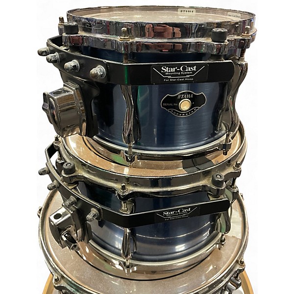 Used TAMA 4 Piece Superstar Hyperdrive Blue Drum Kit