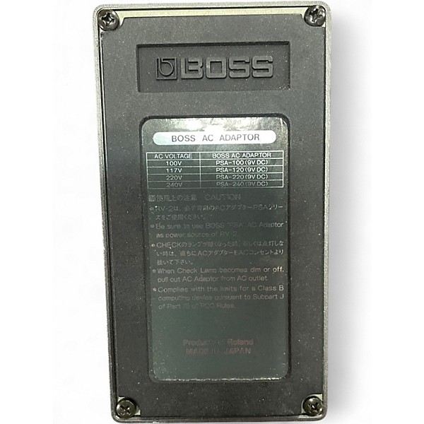 Used BOSS RV2 Effect Pedal