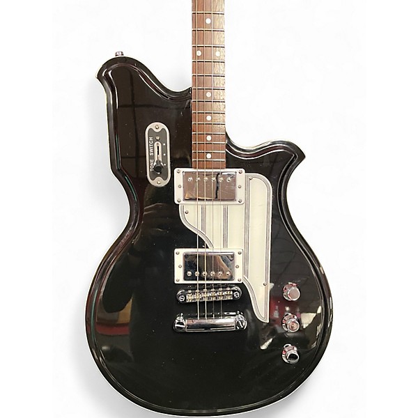 Used Airline MAP Tenor Black Solid Body Electric Guitar
