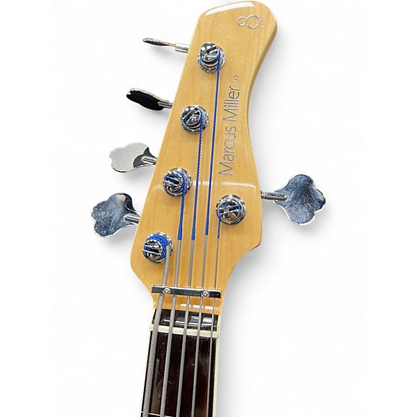 Used Sire V7 Fretless 5 String Tobacco Sunburst Electric Bass Guitar