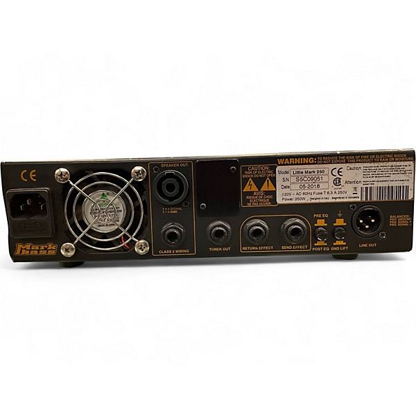 Used Markbass Blackline Little Mark 250 Bass Amp Head