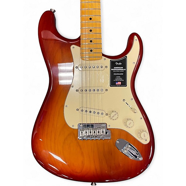 Used 2020 Fender American Professional II Stratocaster Sienna Sunburst Solid Body Electric Guitar
