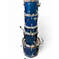 Used Ludwig 5 Piece Accent Blue Sparkle Drum Kit thumbnail