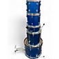 Used Ludwig 5 Piece Accent Blue Sparkle Drum Kit