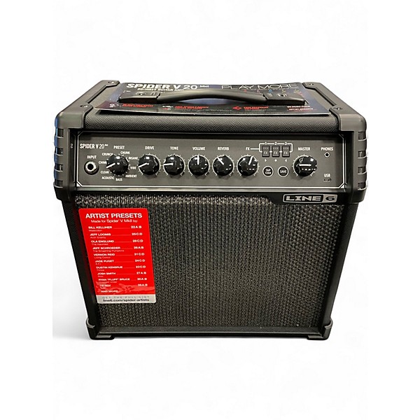 Used Line 6 Spider V 20 MkII 20w 1x8 Guitar Combo Amp