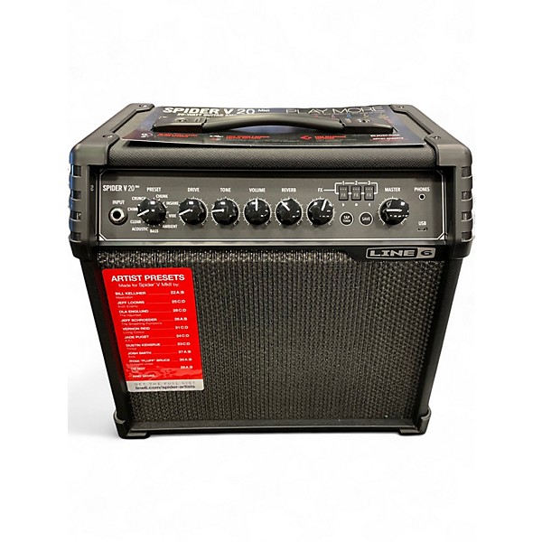 Used Line 6 Spider V 20 MkII 20w 1x8 Guitar Combo Amp