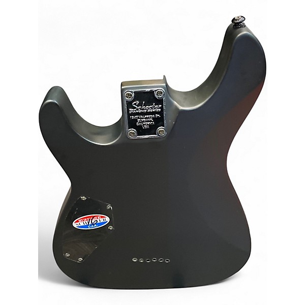 Used Schecter Guitar Research Damien 6 Black and Gold Solid Body Electric Guitar