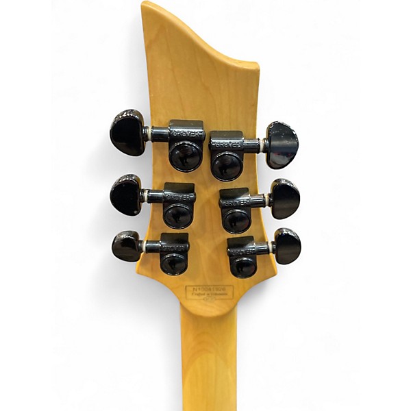 Used Schecter Guitar Research Damien 6 Black and Gold Solid Body Electric Guitar