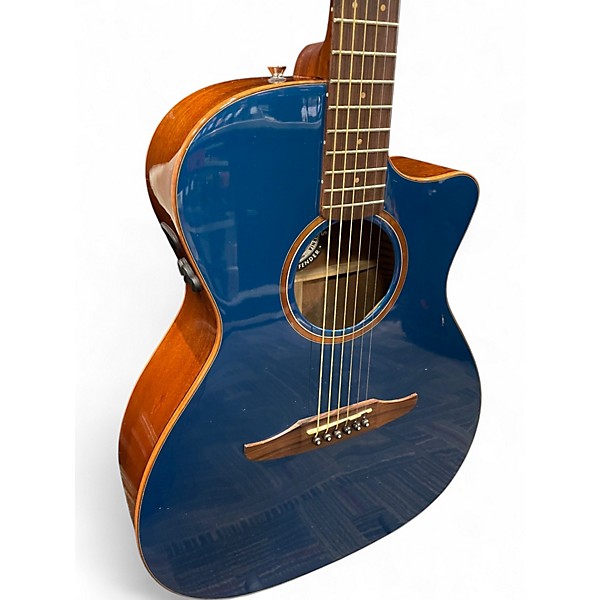 Used Fender NEWPORTER CLASSIC COSMIC TURQUOISE Acoustic Electric Guitar