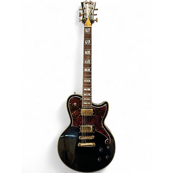 Used D'Angelico Deluxe Series Atlanta Black Solid Body Electric Guitar