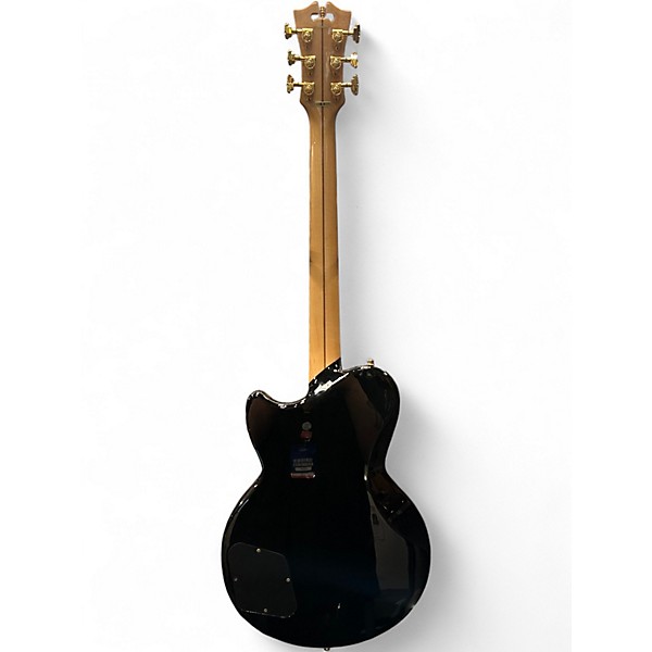 Used D'Angelico Deluxe Series Atlanta Black Solid Body Electric Guitar