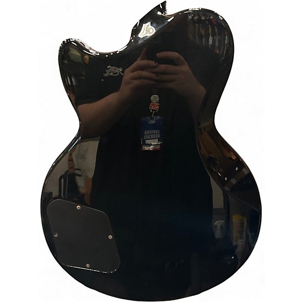 Used D'Angelico Deluxe Series Atlanta Black Solid Body Electric Guitar