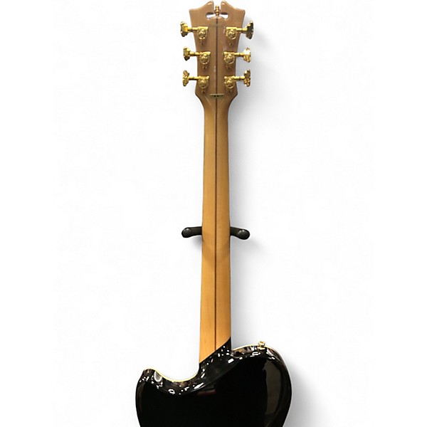 Used D'Angelico Deluxe Series Atlanta Black Solid Body Electric Guitar