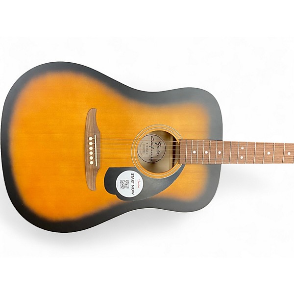 Used Fender CALIFORNIA DEBUT 2 Color Sunburst Acoustic Guitar