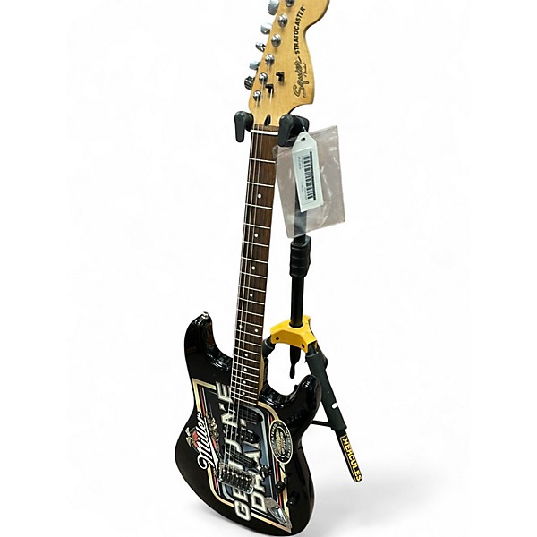 Used Squier Standard Stratocaster MGD Custom Graphic Solid Body Electric Guitar