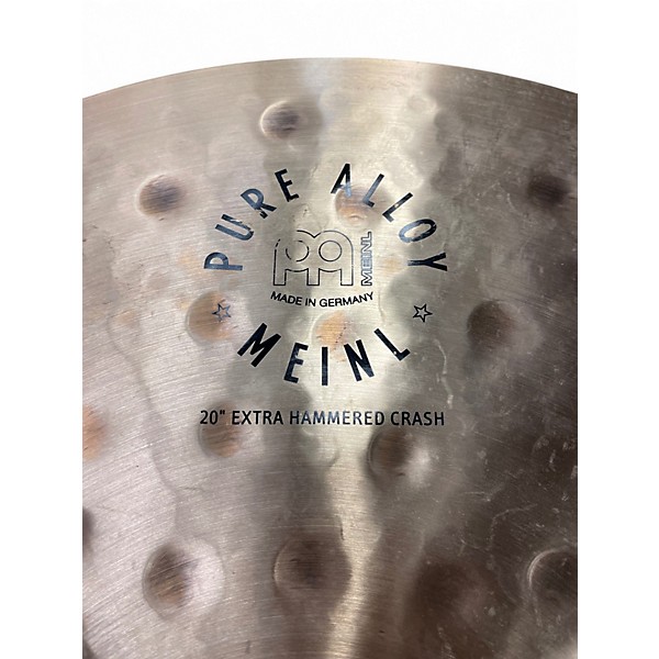 Used MEINL 20in Pure Alloy Extra Hammered Crash Cymbal