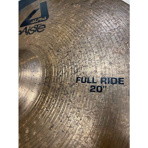 Used Paiste 20in ALPHA FULL RIDE Cymbal