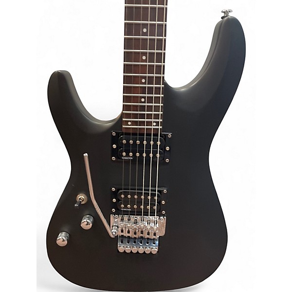 Used Schecter Guitar Research Diamond Series C6FR Black Solid Body Electric Guitar