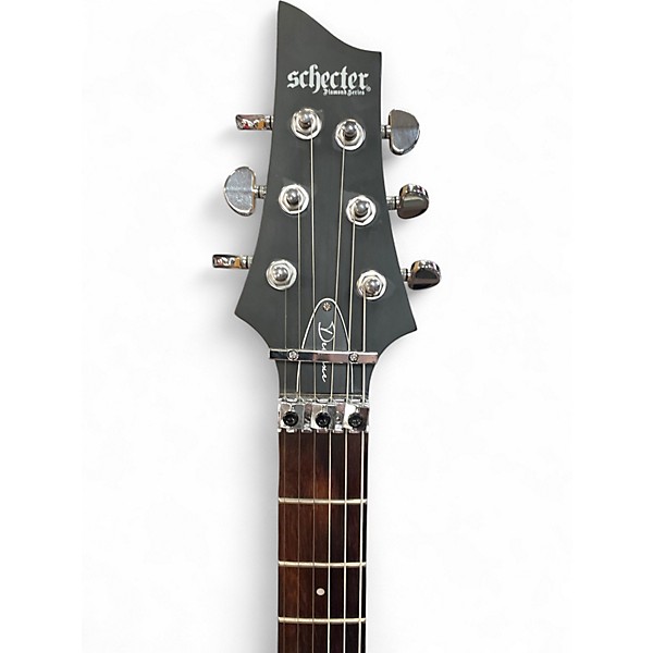 Used Schecter Guitar Research Diamond Series C6FR Black Solid Body Electric Guitar