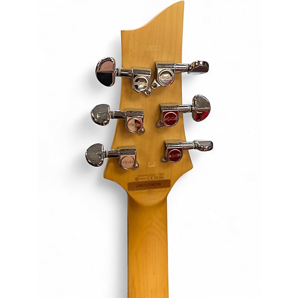 Used Schecter Guitar Research Diamond Series C6FR Black Solid Body Electric Guitar