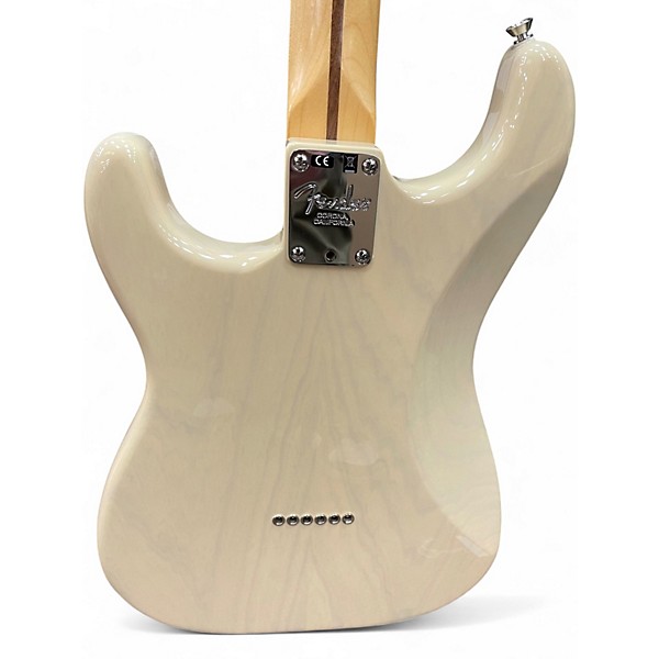 Used 2018 Fender Parallel Universe Series Whiteguard Strat Vintage Blonde Solid Body Electric Guitar