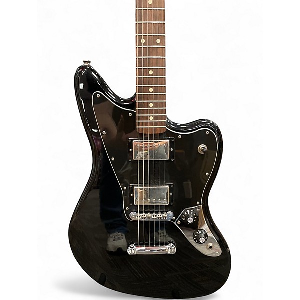Used Fender Jaguar Black Solid Body Electric Guitar
