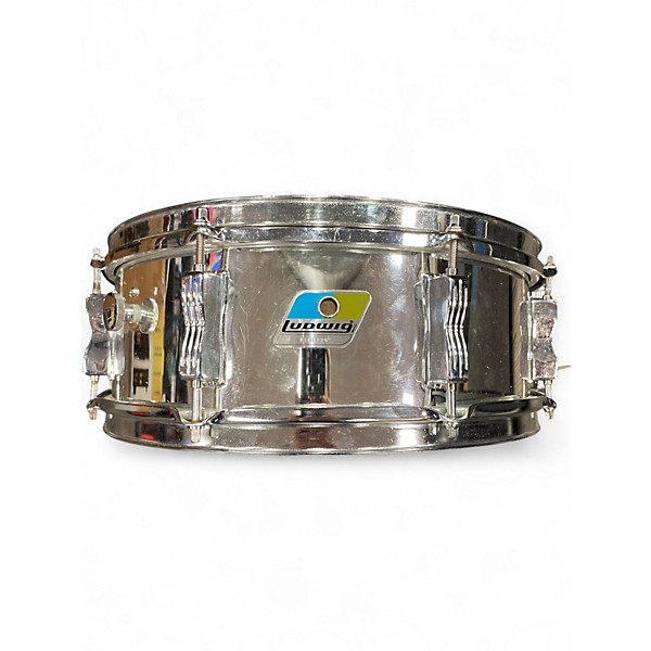 Vintage 1979 Ludwig 5X14 olive bage Chrome Drum