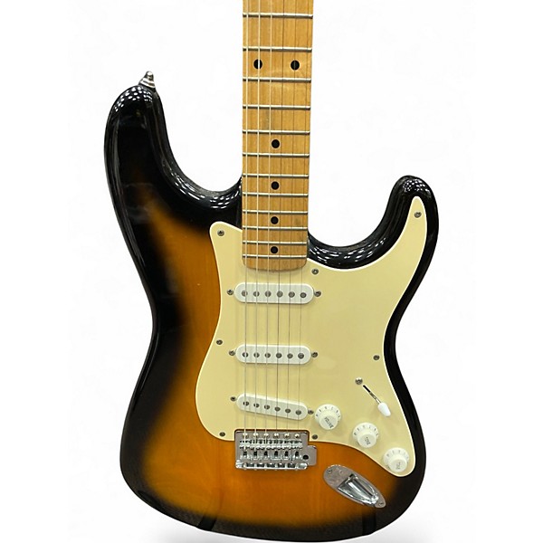 Used Squier Affinity Series Stratocaster 2 Color Sunburst Solid Body Electric Guitar