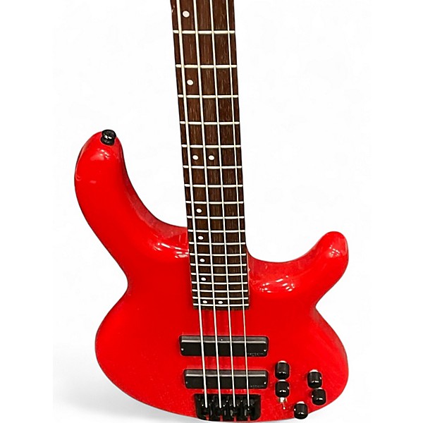 Used Cort C4 DELUXE Red Electric Bass Guitar