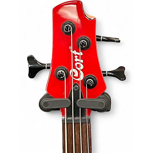 Used Cort C4 DELUXE Red Electric Bass Guitar