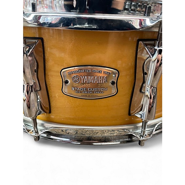 Used Yamaha 14in STAGE CUSTOM BIRCH SNARE NATURAK Drum