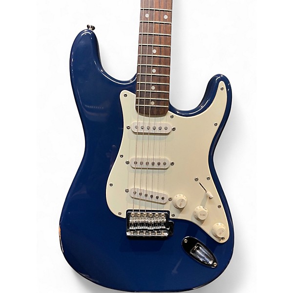 Used Squier 20th Anniversary Affinity Stratocaster Baltic Blue Solid Body Electric Guitar