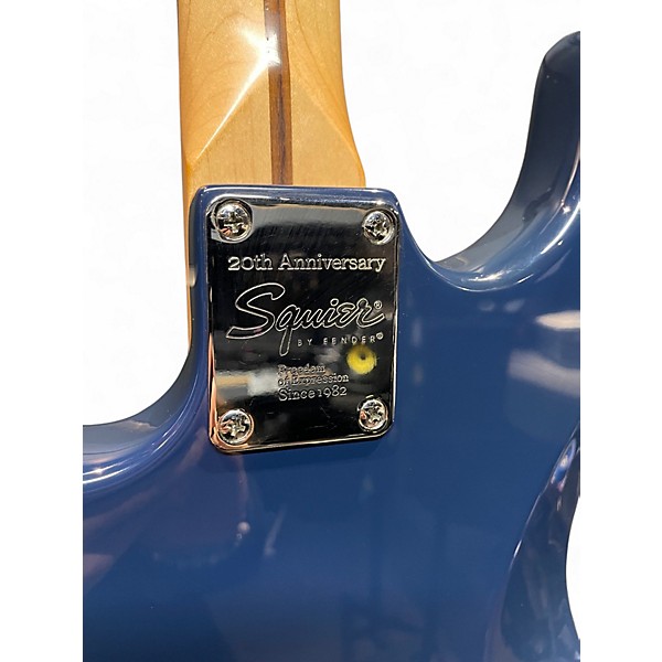 Used Squier 20th Anniversary Affinity Stratocaster Baltic Blue Solid Body Electric Guitar