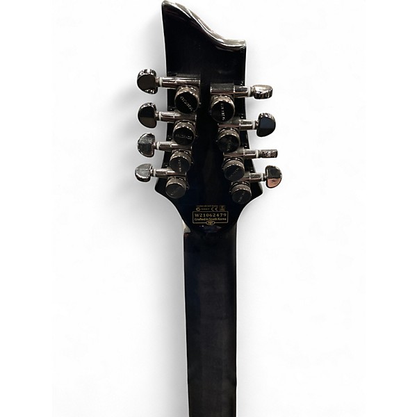 Used Schecter Guitar Research HELLRAISER C8 HYBRID TRANSPARENT BLACK BURST Solid Body Electric Guitar