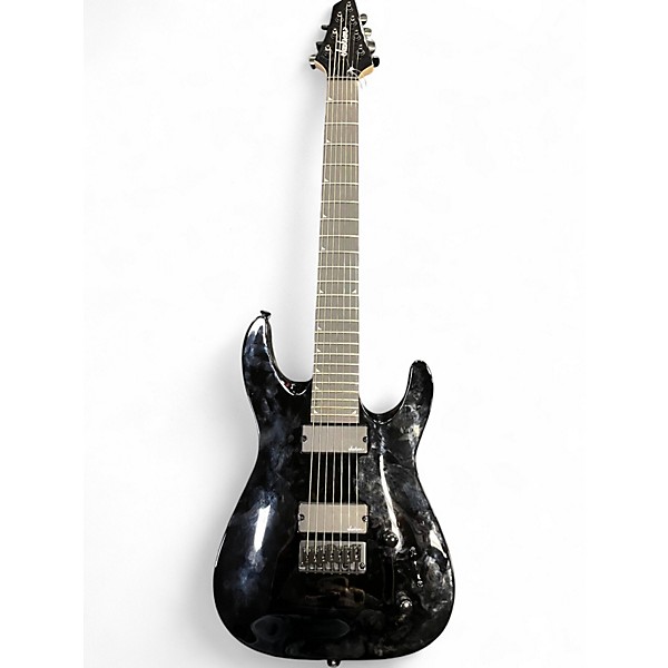 Used 2025 Jackson JS22-7 Dinky 7 String Black Solid Body Electric Guitar