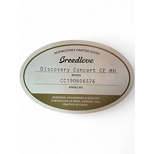 Used Breedlove Discovery Concert Natural Acoustic Guitar